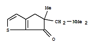 6H-cyclopenta[b]thiophen-6-one,5-[(dimethylamino)methyl]-4,5-dihydro-5-methyl-(9ci) Structure,804434-80-8Structure