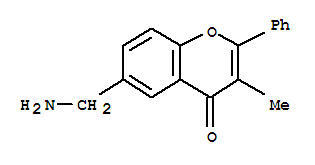 4H-1-benzopyran-4-one,6-(aminomethyl)-3-methyl-2-phenyl-(9ci) Structure,805953-41-7Structure