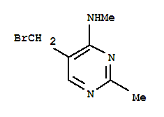 4-Pyrimidinamine,5-(bromomethyl)-n,2-dimethyl-(9ci) Structure,806638-53-9Structure