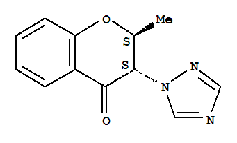 4H-1-benzopyran-4-one,2,3-dihydro-2-methyl-3-(1h-1,2,4-triazol-1-yl)-,(2r,3r)-rel-(9ci) Structure,810692-81-0Structure