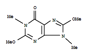 6H-purin-6-one,1,9-dihydro-2,8-dimethoxy-1,9-dimethyl-(9ci) Structure,817631-43-9Structure