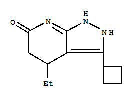 6H-pyrazolo[3,4-b]pyridin-6-one,3-cyclobutyl-4-ethyl-1,2,4,5-tetrahydro-(9ci) Structure,817640-95-2Structure