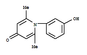 4(1H)-pyridinone,1-(3-hydroxyphenyl)-2,6-dimethyl-(9ci) Structure,823176-21-2Structure