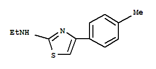 2-Thiazolamine,n-ethyl-4-(4-methylphenyl)-(9ci) Structure,823236-60-8Structure