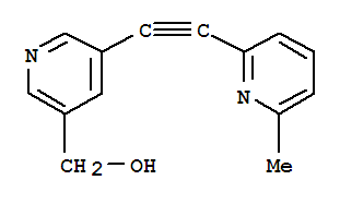 3-Pyridinemethanol,5-[(6-methyl-2-pyridinyl)ethynyl]-(9ci) Structure,824389-39-1Structure