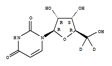 尿苷-[5,5-d2]結(jié)構(gòu)式_82740-98-5結(jié)構(gòu)式