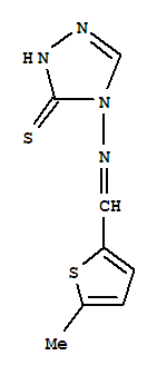 3H-1,2,4-triazole-3-thione,2,4-dihydro-4-[[(5-methyl-2-thienyl)methylene]amino]-(9ci) Structure,828275-06-5Structure