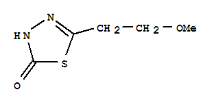 1,3,4-Thiadiazol-2(3h)-one, 5-(2-methoxyethyl)- Structure,84352-78-3Structure