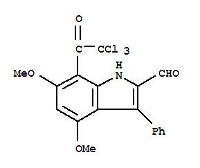 1H-indole-2-carboxaldehyde, 4,6-dimethoxy-3-phenyl-7-(trichloroacetyl)-(9ci) Structure,869960-14-5Structure