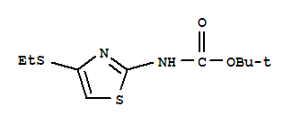 2-Methyl-2-propanyl [4-(ethylsulfanyl)-1,3-thiazol-2-yl]carbamate Structure,876756-21-7Structure