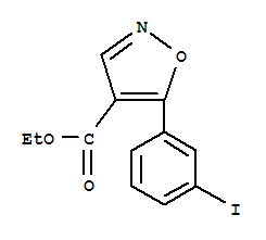 4-Isoxazolecarboxylicacid,5-(3-iodophenyl)-,ethylester(9ci) Structure,887407-86-5Structure