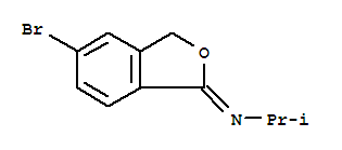 2-Propanamine, n-(5-bromo-1(3h)-isobenzofuranylidene)- Structure,888030-82-8Structure