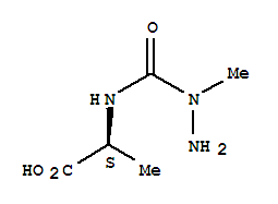 L-alanine,n-[(1-methylhydrazino)carbonyl]-(9ci) Structure,88908-15-0Structure