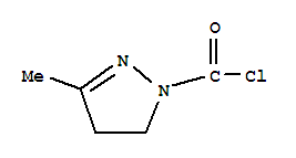 1H-pyrazole-1-carbonyl chloride, 4,5-dihydro-3-methyl-(9ci) Structure,89662-67-9Structure