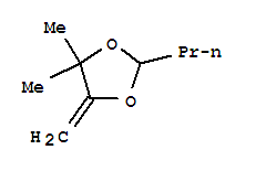 1,3-Dioxolane, 4,4-dimethyl-5-methylene-2-propyl- Structure,89995-45-9Structure