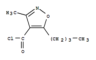 4-Isoxazolecarbonyl chloride, 5-butyl-3-methyl-(7ci) Structure,90415-80-8Structure