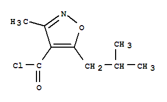 4-Isoxazolecarbonyl chloride, 5-isobutyl-3-methyl-(7ci) Structure,90415-81-9Structure