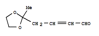 2-Butenal, 4-(2-methyl-1,3-dioxolan-2-yl)- Structure,90788-54-8Structure