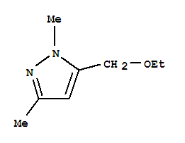 1H-pyrazole, 5-(ethoxymethyl)-1,3-dimethyl- Structure,91026-98-1Structure