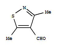 4-Isothiazolecarboxaldehyde, 3,5-dimethyl-(7ci,9ci) Structure,91367-85-0Structure