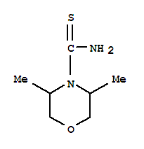 4-Morpholinecarboxamide, 3,5-dimethylthio-(7ci) Structure,92503-11-2Structure