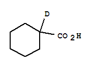 Cyclohexanecarboxylic-1-d1 acid Structure,933-37-9Structure