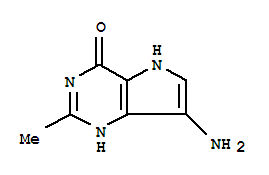 4H-pyrrolo[3,2-d]pyrimidin-4-one,7-amino-1,5-dihydro-2-methyl-(9ci) Structure,93587-29-2Structure