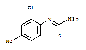 6-Benzothiazolecarbonitrile,2-amino-4-chloro-(6ci) Structure,98556-37-7Structure