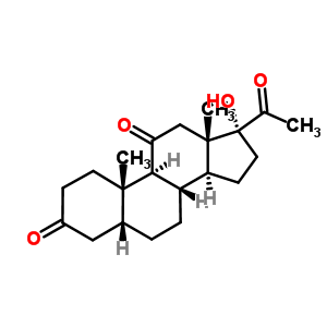 5B-pregnane-3,11,20-trione,17-hydroxy-(6ci,8ci) Structure,10455-93-3Structure