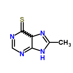 1,7-Dihydro-8-methyl-6h-purine-6-thione Structure,1126-23-4Structure