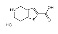 4,5,6,7-Tetrahydrothieno[3,2-c]pyridine-2-carboxylic acid hydrochloride Structure,116118-99-1Structure