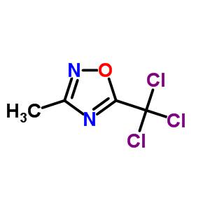 3-Methyl-5-trichloromethyl-1,2,4-oxadiazole Structure,1195-25-1Structure