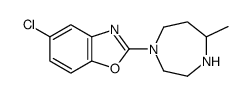 Benzoxazole, 5-chloro-2-(hexahydro-5-methyl-1h-1,4-diazepin-1-yl)- Structure,1276666-13-7Structure