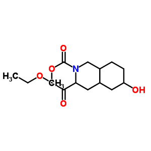 3-Ethyl 2-methyl 6-hydroxyoctahydroisoquinoline-2,3(1h)-dicarboxylate Structure,128073-41-6Structure