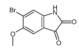 6-Bromo-5-methoxyindoline-2,3-dione Structure,130420-78-9Structure