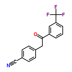 4-{2-Oxo-2-[3-(trifluoromethyl)phenyl]ethyl}benzonitrile Structure,146653-56-7Structure