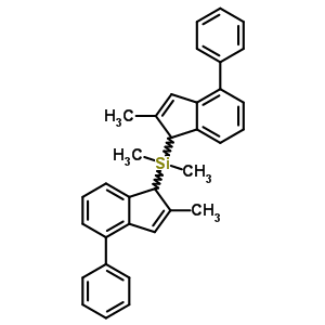 Dimethylbis(2-methyl-4-phenylinden-1-yl)silane Structure,153733-76-7Structure