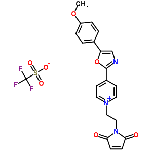 1-[2-(Maleimido)ethyl]-4-[5-(4-methoxyphenyl)-2-oxazolyl]pyridinium triflate Structure,155862-98-9Structure