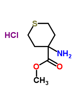 4-Aminotetrahydrothiopyran-4-carboxylic acid methyl ester hcl Structure,161315-14-6Structure