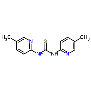 Thiourea,n,n-bis(5-methyl-2-pyridinyl)- Structure,16407-30-0Structure