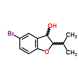 5-Bromo-2-propan-2-yl-2,3-dihydrobenzofuran-3-ol Structure,18968-38-2Structure