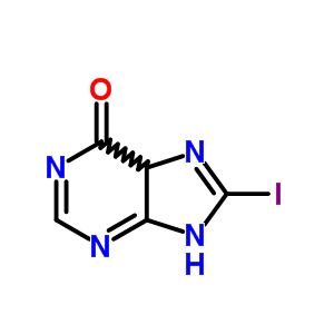 6H-purin-6-one,1,7-dihydro-8-iodo- Structure,19690-20-1Structure