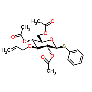 Phenyl 2,4,6-tri-o-acetyl-3-o-allyl-1-thio-beta-d-glucopyranoside Structure,197005-22-4Structure