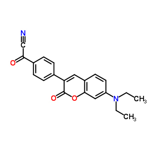 4-(7-Diethylaminocoumarin-3-yl)benzoyl cyanide Structure,203256-20-6Structure