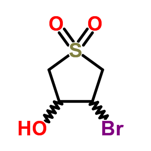 Trans-4-bromo-1,1-dioxo-tetrahydrothiophen-3-ol Structure,20688-40-8Structure