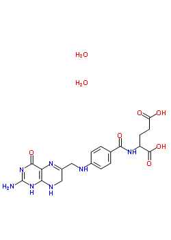 Dihydrofolic acid dihydrate  90 Structure,207226-40-2Structure