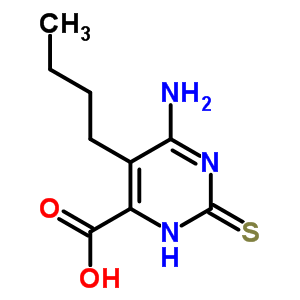 6-Amino-5-butyl-2-sulfanylidene-3h-pyrimidine-4-carboxylic acid Structure,20865-45-6Structure