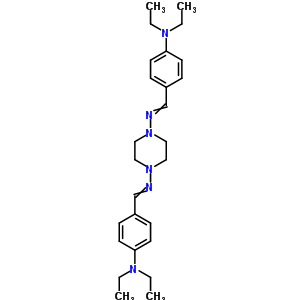 4-[[4-[(4-Diethylaminophenyl)methylideneamino]piperazin-1-yl]iminomethyl]-n,n-diethyl-aniline Structure,21322-98-5Structure