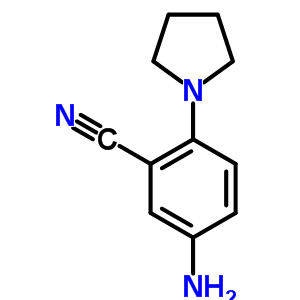 5-Amino-2-(pyrrolidin-1-yl)benzonitrile Structure,219921-68-3Structure