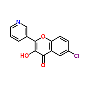 6-Chloro-3-hydroxy-2-pyridin-3-yl-chromen-4-one Structure,2481-67-6Structure